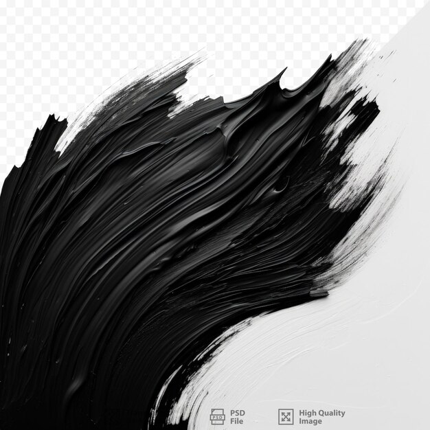 PSD stunning black brushwork on a dark canvas