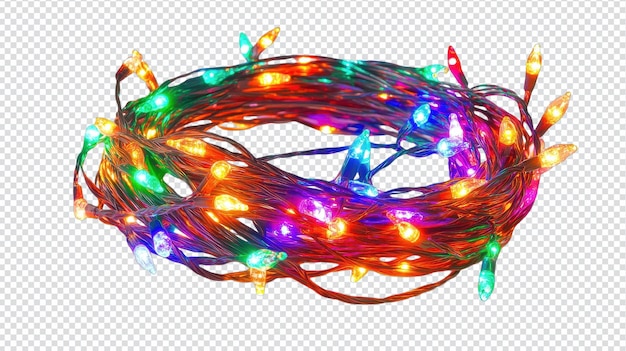 a stunning display of fairy lights coiled neatly on a white background perfect for home decor and event planning