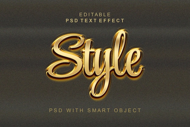 PSD style 3d text effect