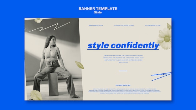 Style design template of banner