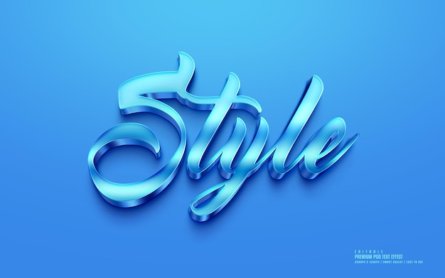 Style editable premium psd text effect