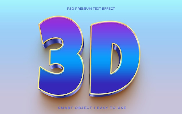 PSD Тип фиолетово-голубой текст вечеринки 3d