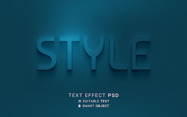 PSD stile design effetto testo