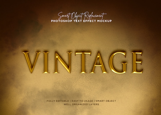 style vintage text effect