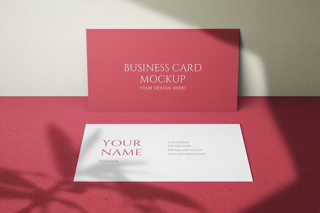 PSD stylish 90x50mm clean business name card psd mockups