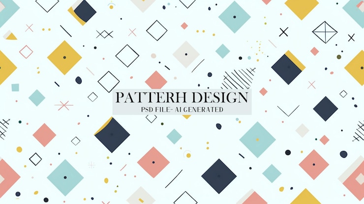 PSD stylish and abstract geometric triangle pattern featuring bold colors for trendy backgrounds graphic