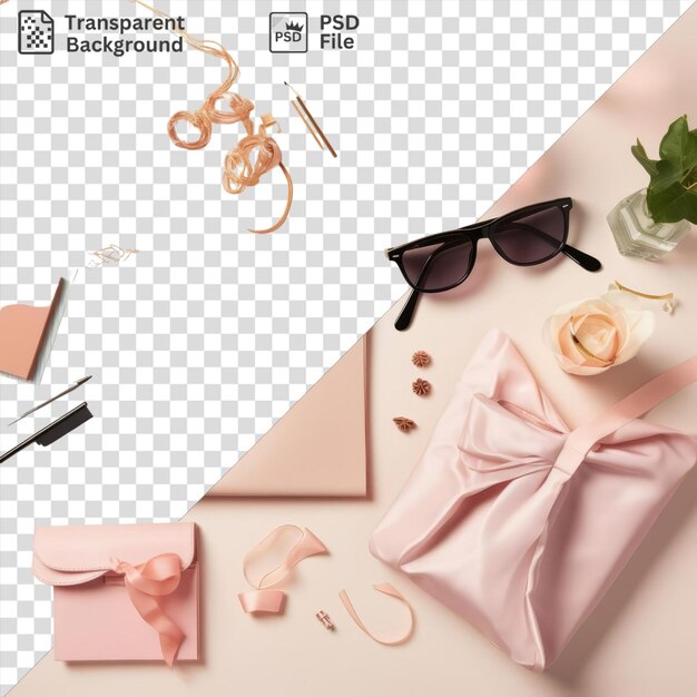 PSD stylish academic success graduation items clear background object isolated