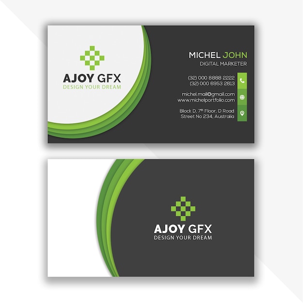 Stylish business card design