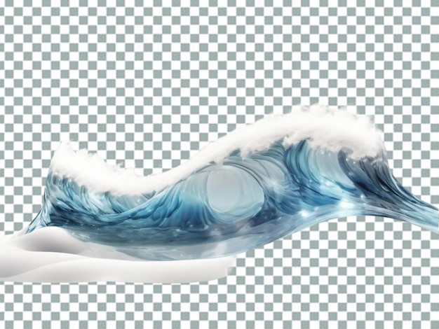 Stylish ocean sea blue wave png