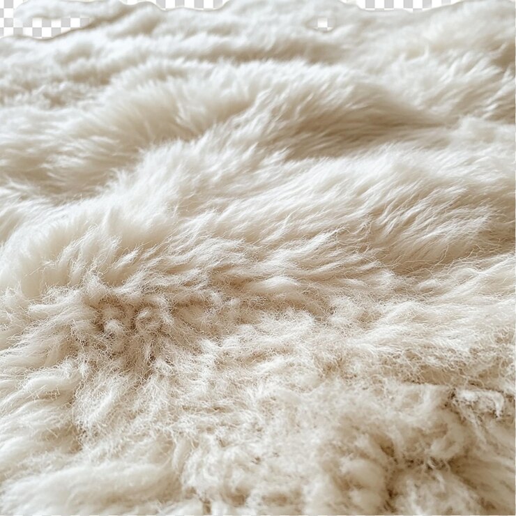 PSD stylish soft carpet isolated on white background