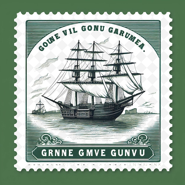 PSD stylistyczne znaczki z papui nowej gwinei - kronika światowej wielkości