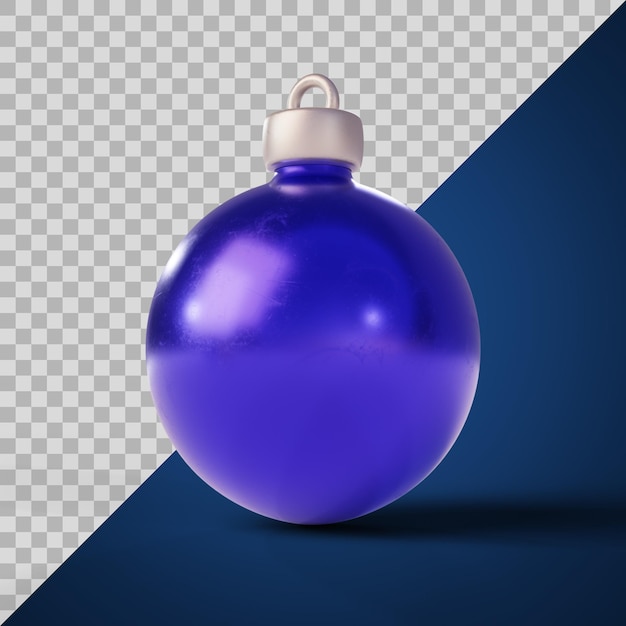 PSD stylized blue christmas ornament