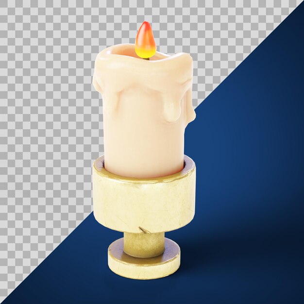 PSD stylized candle