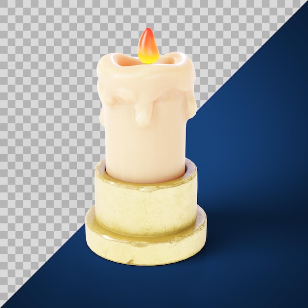 PSD stylized candle