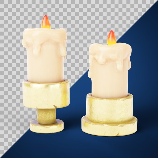 PSD stylized candles