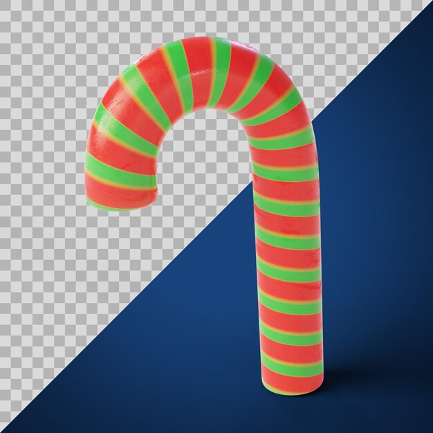 PSD stylized candy cane