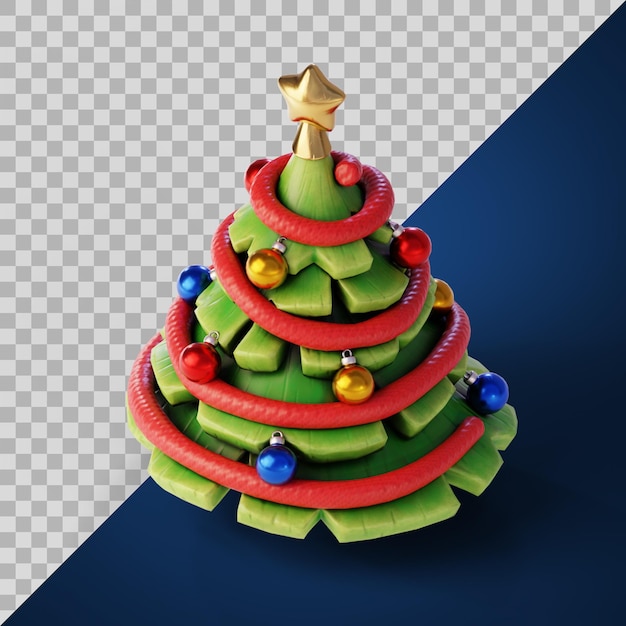 PSD stylized christmas tree