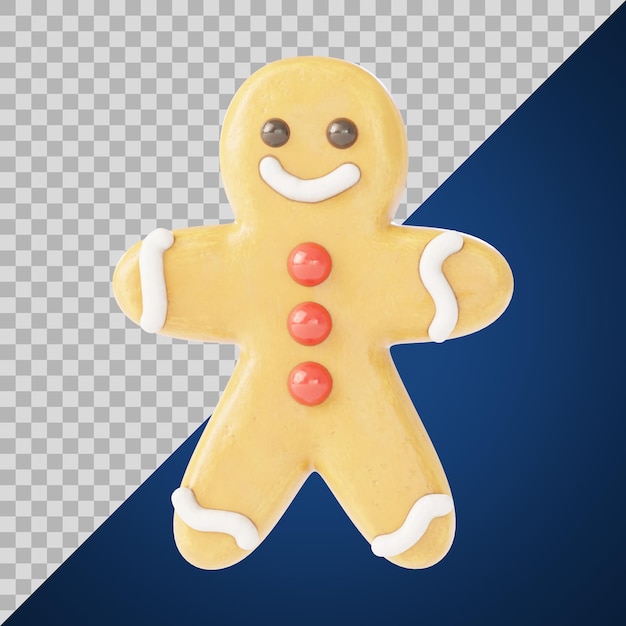 Stylized gingerbread man