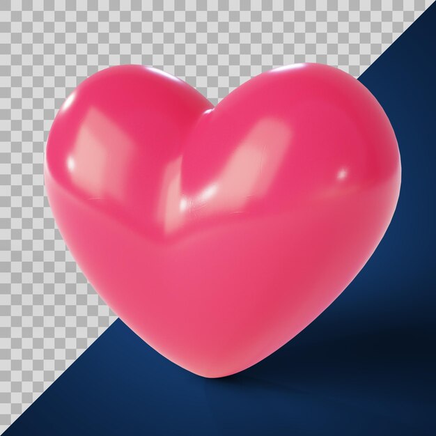 PSD stylized pink heart