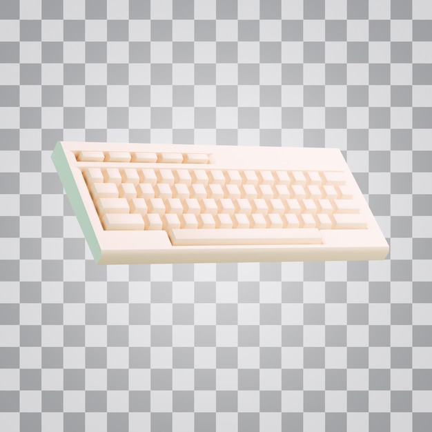 Stylized simple gaming keyboard alpha background