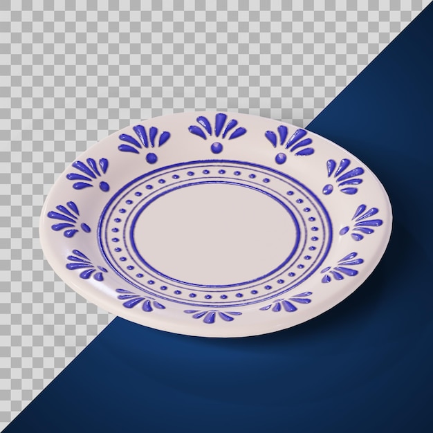 PSD stylized talavera plate