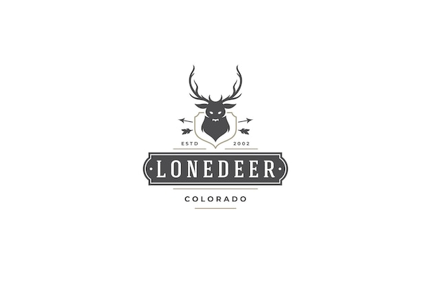 Stylowy logo nowoczesnego klubu łowczego