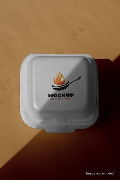 PSD styrofoam food containers mockup