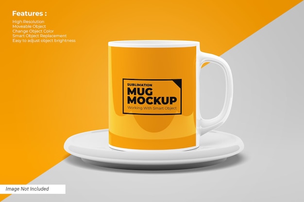 Sublimation Mug Mockup Front View