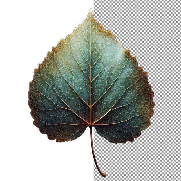 PSD sublime simplicity isolated leaf in png splendor