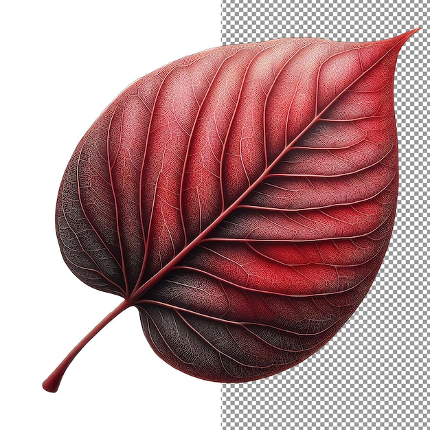 PSD sublime simplicity isolated leaf in png splendor