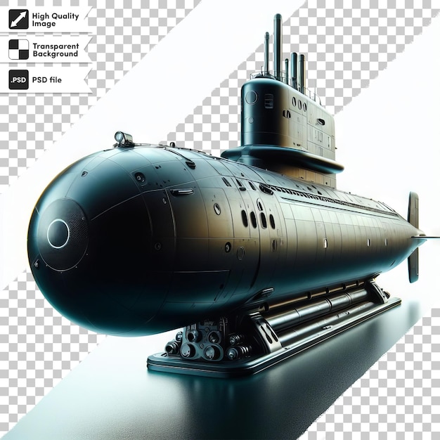PSD un sottomarino con la parola nucleare sulla parte anteriore