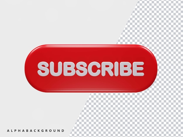 PSD subscribe button transparent element