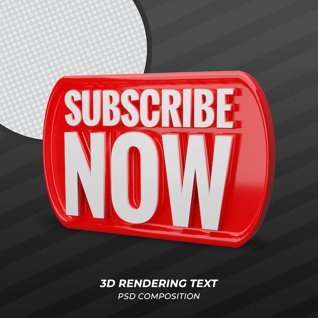 Подпишитесь сейчас 3d render