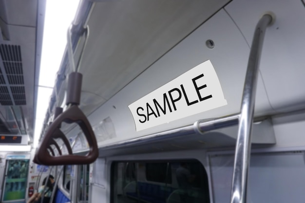 subway scenery and advertising mockup