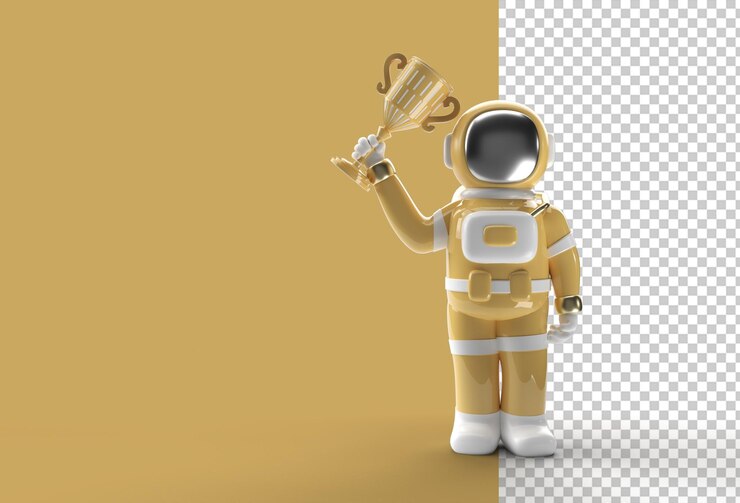 PSD successful astronaut got the first prize trophy 
