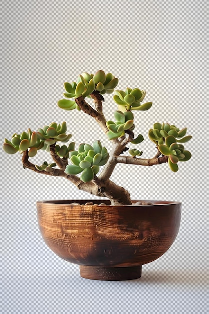 PSD succulent plant in clay pot png