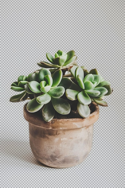 Succulent plant in a pot png