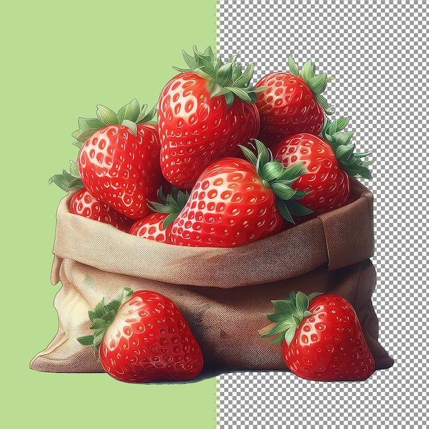 PSD succulent_strawberry_harvestpng