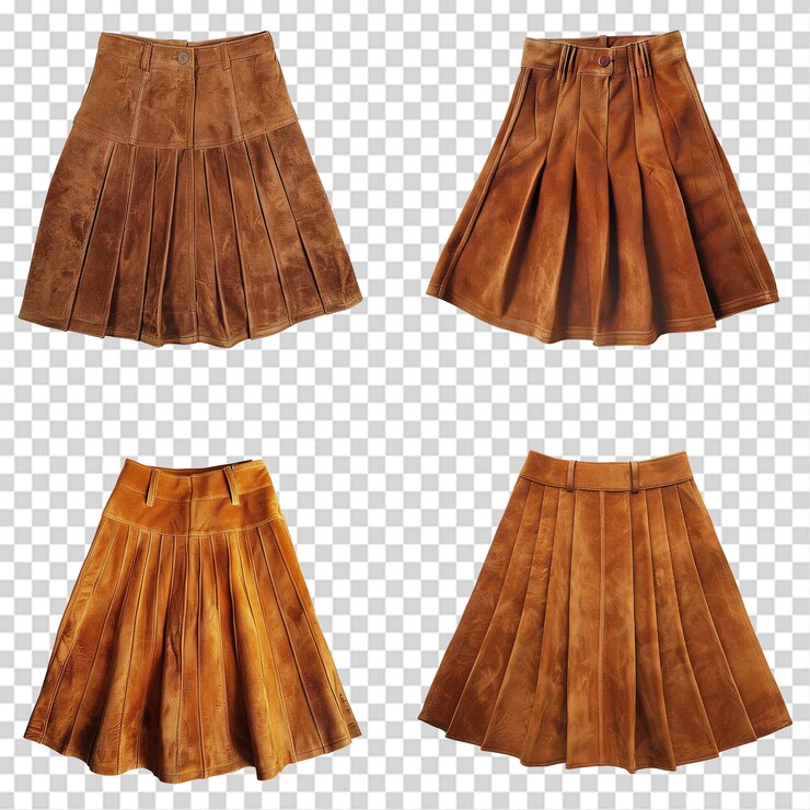 PSD 투명한 배경에 고립 된 suede skirt png