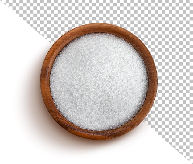 PSD sugar isolated with clipping path top view