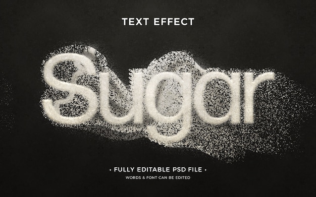 PSD sugar text effect