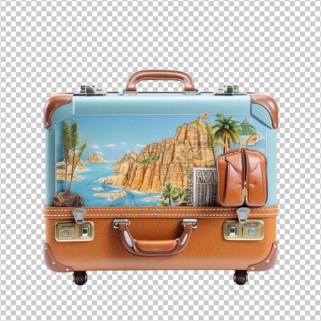 PSD suit bag on transparent background