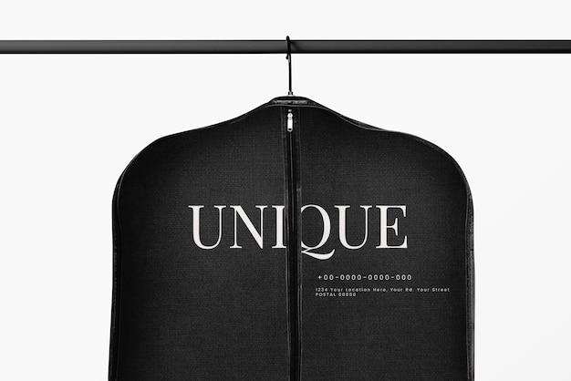 suit cover bag mockup psd dustproof formal apparel