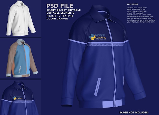 PSD suit shirt jacket long sleeve mockup