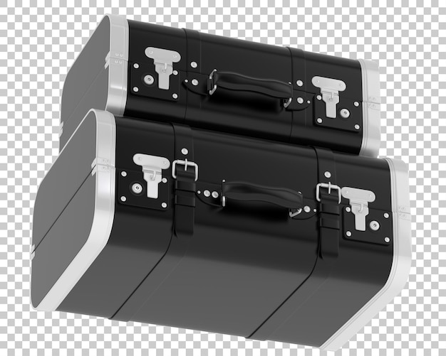 PSD valigetta isolata su uno sfondo trasparente illustrazione di rendering 3d