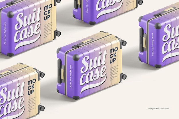 Suitcase or Luggage Mockup Premium PSD