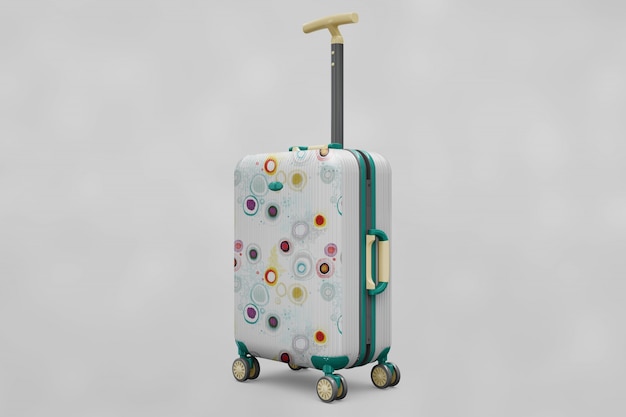 Suitcase trolley mock up