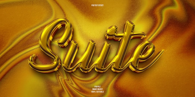 Suite 3d editable text effect