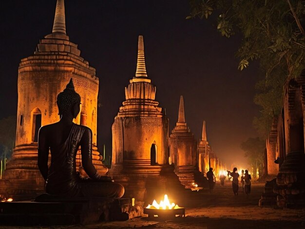 PSD sukhothai co lamplighter loy kratong festival of volle maan feest