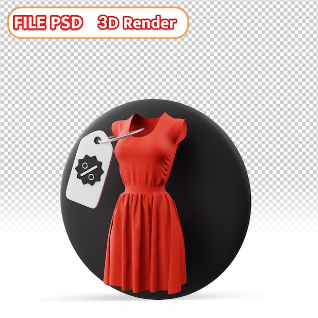 PSD sukienka 3d